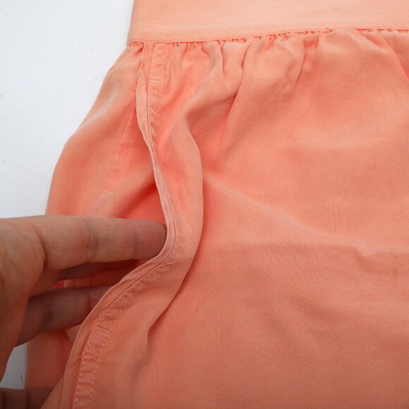 Free People Movement See You Sunday Shorts High Rise Elastic Waist Coral Orange - Picture 6 of 9